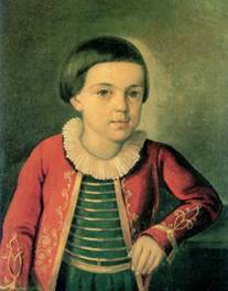портрет М.Ю. Лермонтова в детстве (6-8 лет), Неизвестный художник